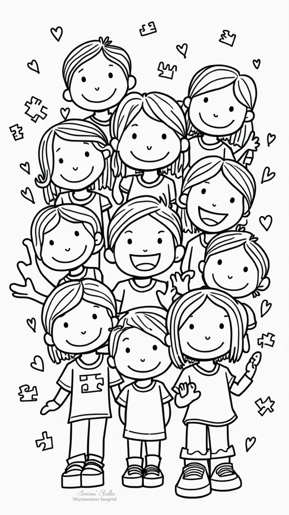 autism awareness month coloring pages